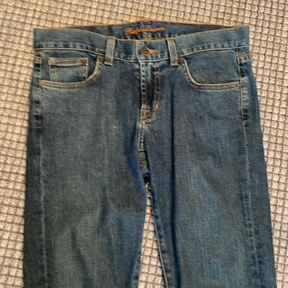 Ralph Lauren crystal Pony denim jeans